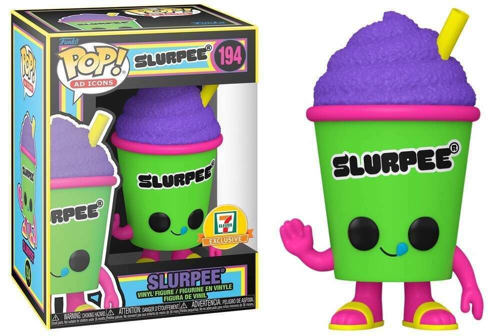 Funko Pop! Ad Icons - Slurpee #194 (Green Cup) Black Light 7-Eleven Exclusive
