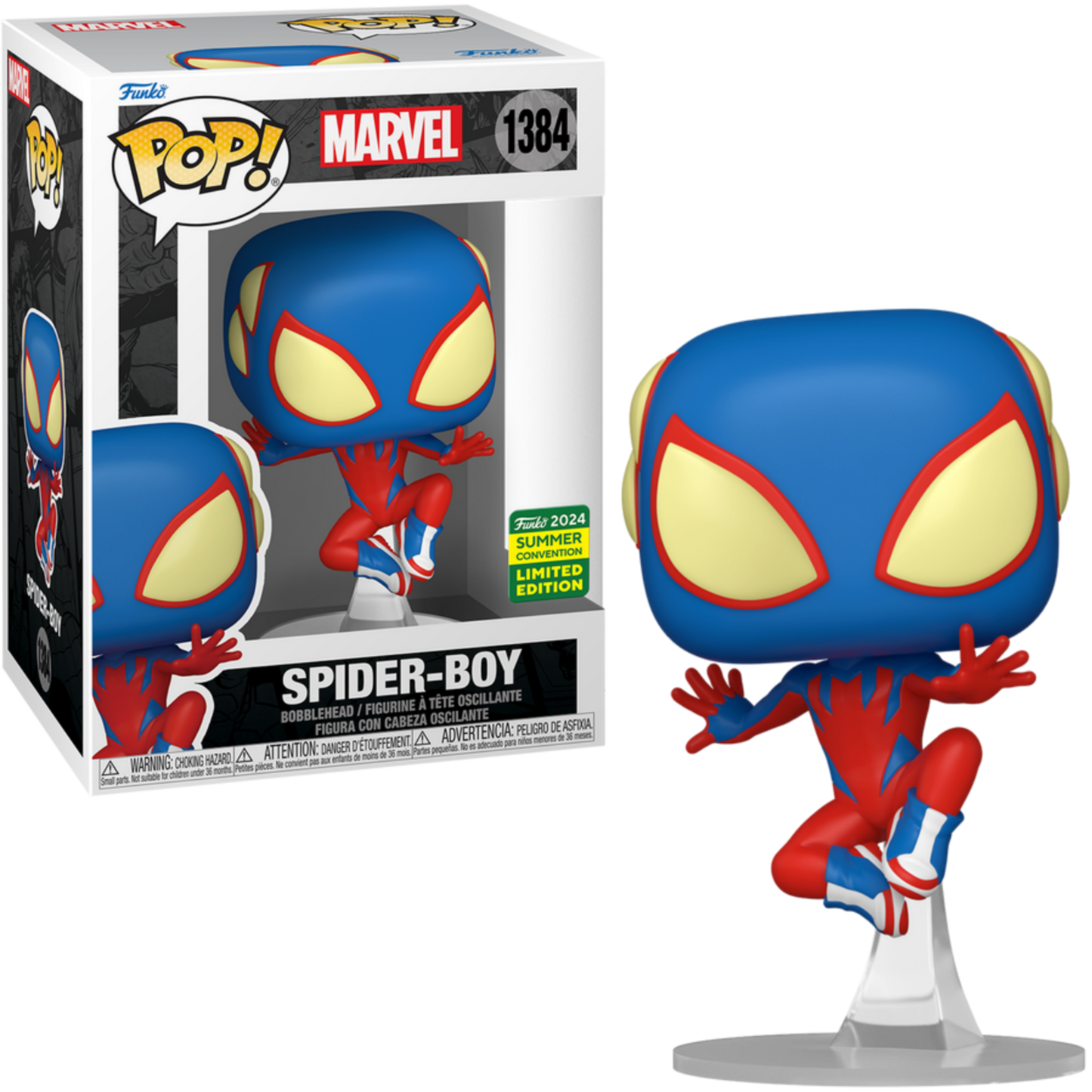 Funko Pop! Marvel: SPIDER-BOY #1384 Target 2024 SDCC Shared Exclusive