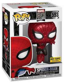 Funko Pop! Vinyl: Marvel - Spider-Man (Metallic) - Hot Topic (Exclusive) #593
