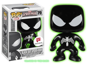 Funko Pop! : Marvel - Spider-Man - (Black Suit) (Glow) - Walgreens #79