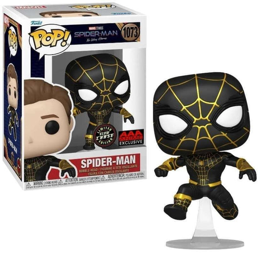 Funko Pop Spider-Man Black Suit 1073 CHASE AAA Exclusive