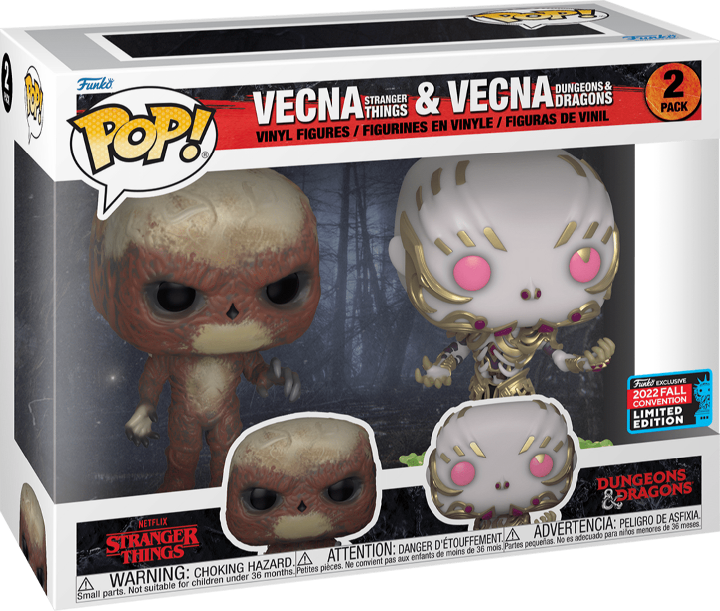Funko Pop Stranger Things Vecna And Dungeons & Dragons Vecna 2 Pack Vinyl Figure