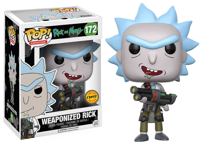 Funko Pop! Vinyl: Rick and Morty - Rick Sanchez (Weaponized) (Chase) #172