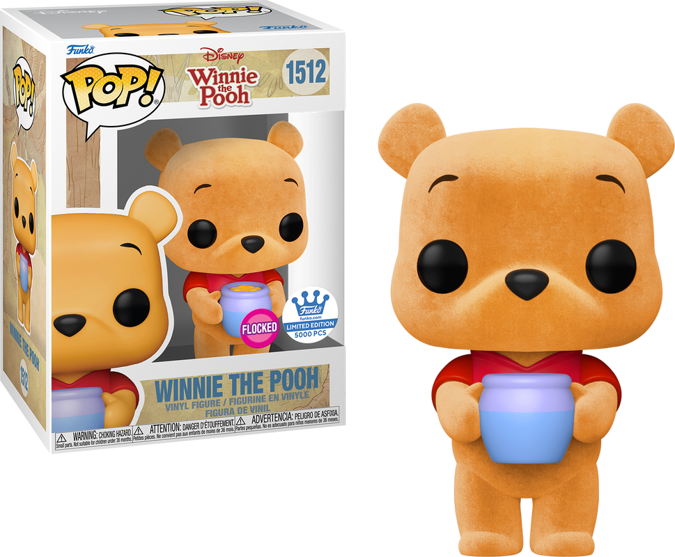 Funko Pop! Vinyl: Disney - Winnie the Pooh (Flocked) - Funko (Exclusive) #1512