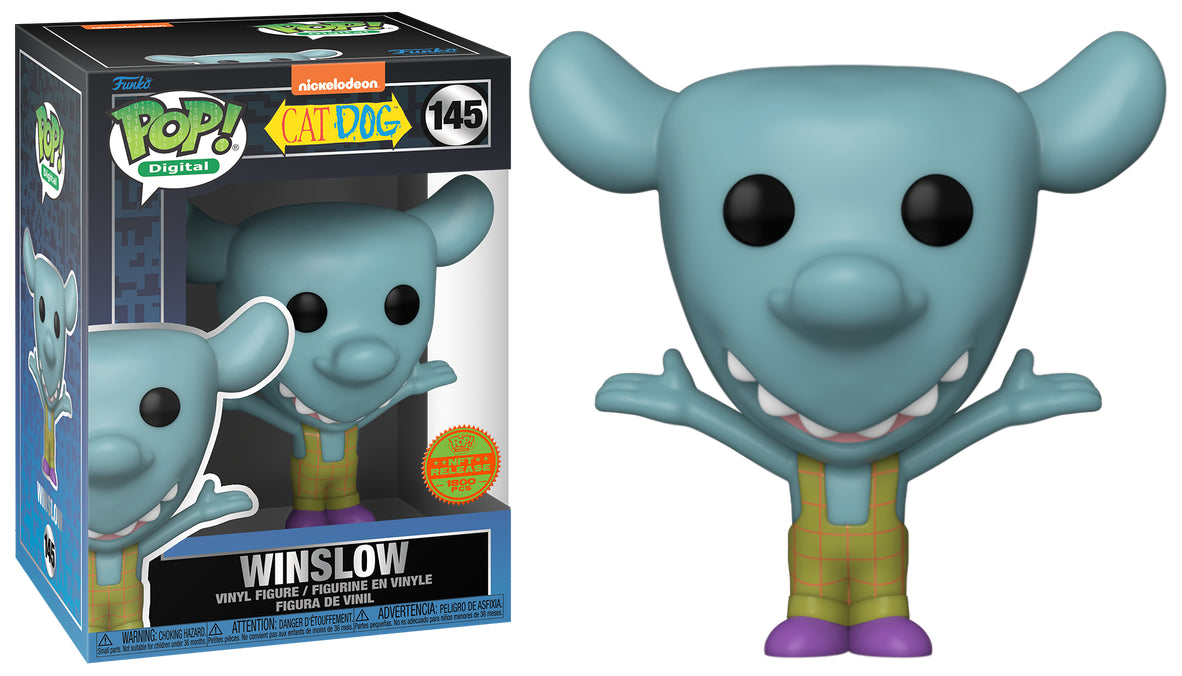 Funko Pop Winslow #145 Legendary Droppp Exclusive Nickelodeon Cat Dog LE 1800