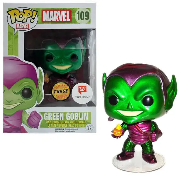 Funko Pop! Marvel - Green Goblin #109 Metallic Chase Walgreens Exclusive