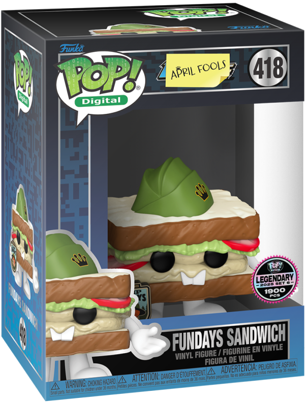 Funko Pop! Digital - April Fools: Fundays Sandwich #418 Legendary LE