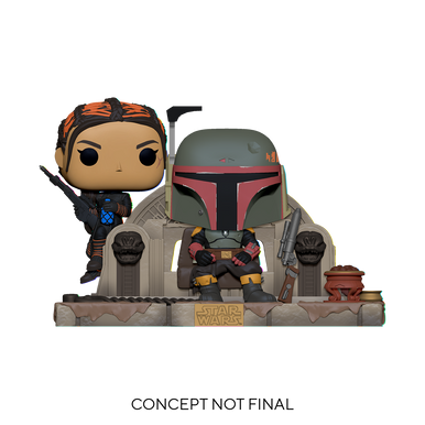 Funko POP! Moment Star Wars The Mandalorian: Boba Fett & Fennec On Throne Vinyl Figure