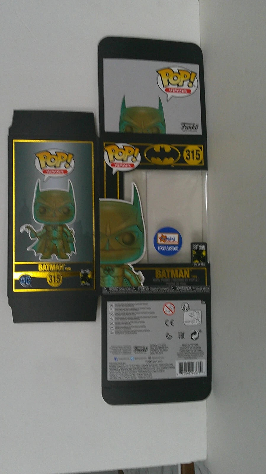 FUNKO PATINA BATMAN - REPLACEMENT BOX ONLY - #315