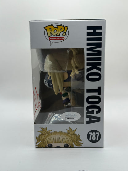 Leah Clark Autograph Signed Funko POP! My Hero Academia Himiko Toga #787 (JSA COA)