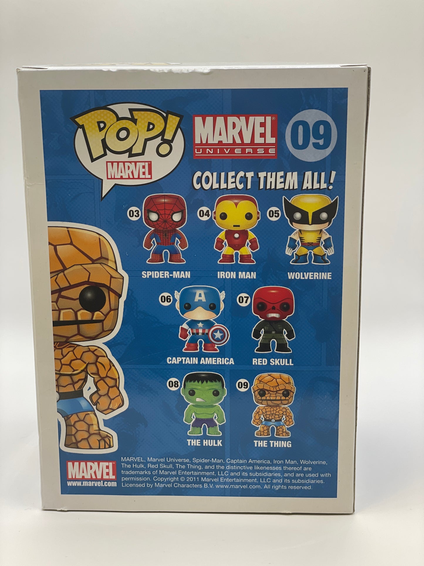 Funko Pop! SDCC 2011 480 piece The Thing 09 (Metallic, Blue Eyes)