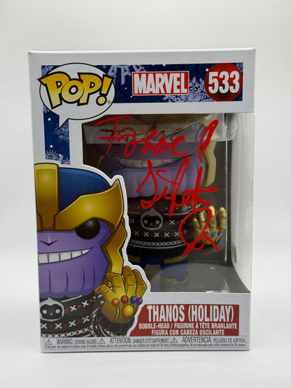 Isaac C Singleton Jr Signed Funko Holiday Thanos. Beckett Certified #533