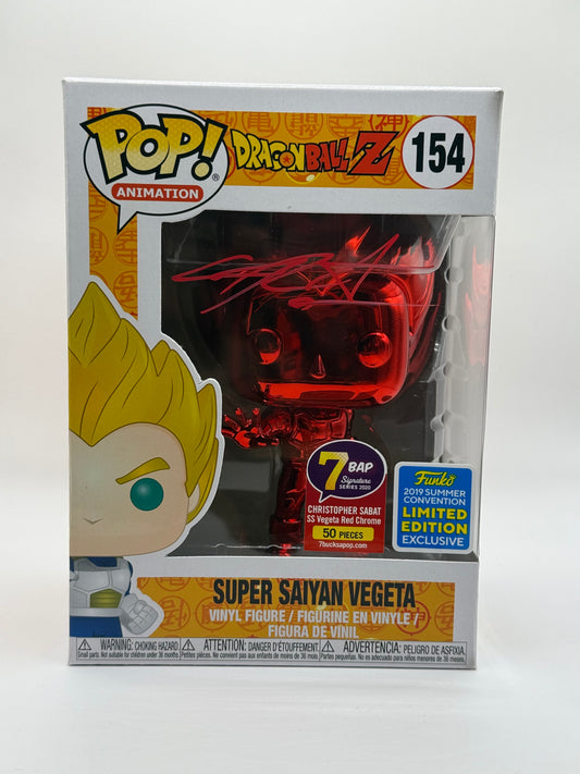 Funko Pop! #154 SS Vegeta Red Chrome - Dragon Ball Z 2019 Exclusive 7BAP Signature Series