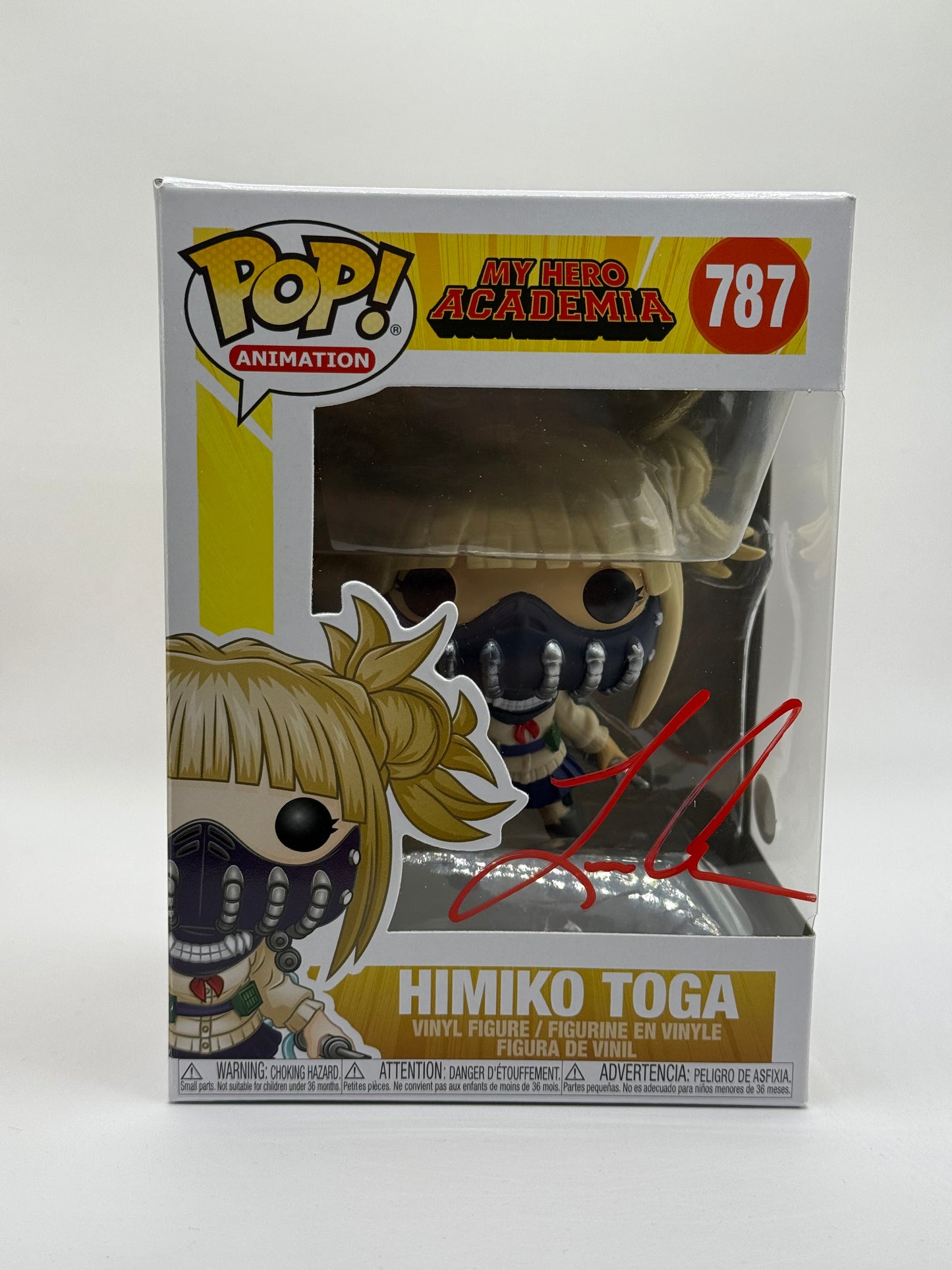 Leah Clark Autograph Signed Funko POP! My Hero Academia Himiko Toga #787 (JSA COA)