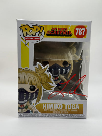 Leah Clark Autograph Signed Funko POP! My Hero Academia Himiko Toga #787 (JSA COA)