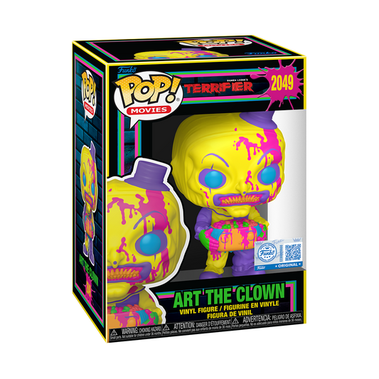 *PRE-ORDER* Funko Pop! Movies: Terrifier - Art The Clown with Head (Blacklight) - Gemini Collectibles Exclusive