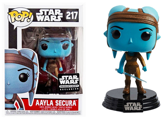 Funko Pop Star Wars - Aayla Secura #217 - Smugglers Bounty Exclusive