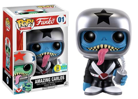 Funko Pop! 01 Spastik Plastik Amazing Carlos Black Suit LE 480 Pcs SDCC