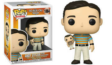 Funko Pop! The 40 Year Old Virgin #1064 Andy Stitzer Holding Oscar Goldman