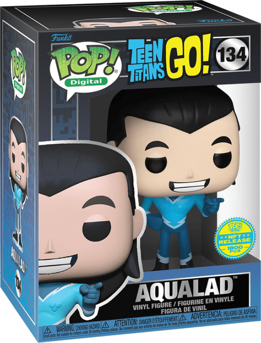 Funko Pop! Digital DC Teen Titans Go! Aqualad Legendary #134 LE 1800 Pieces