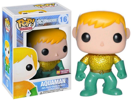 Funko Pop! Heroes DC Universe AQUAMAN #16 Px Preview Exclusive Vinyl