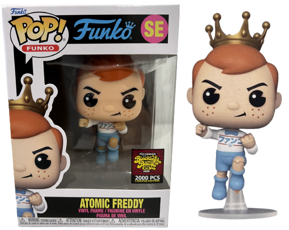 Funko Pop! Atomic Freddy Blacklight Battle LE 2000 SDCC 2022 Funko Fundays