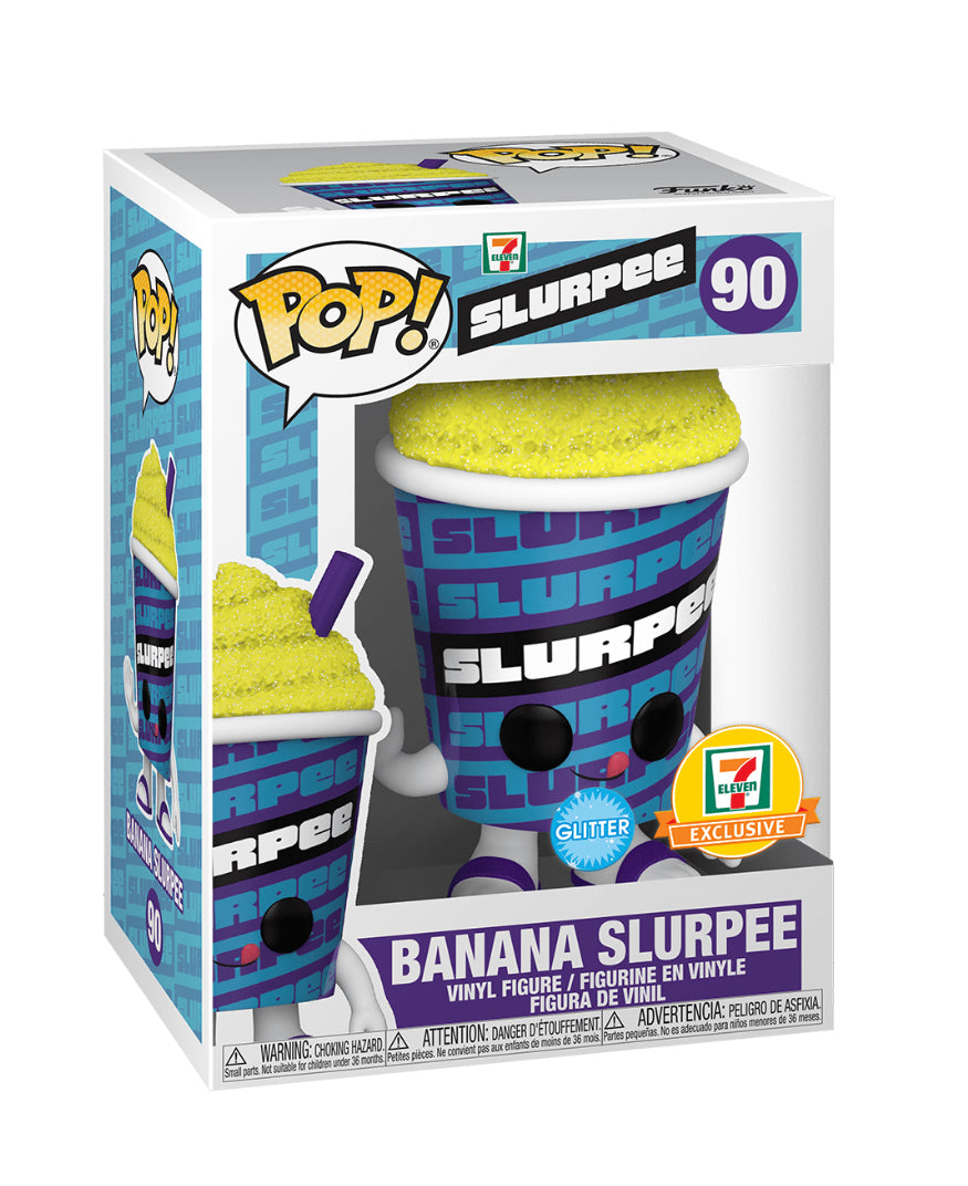 Banana Slurpee #90 – Slurpee Funko Pop! Ad Icons [Glitter 7-Eleven Exclusive]