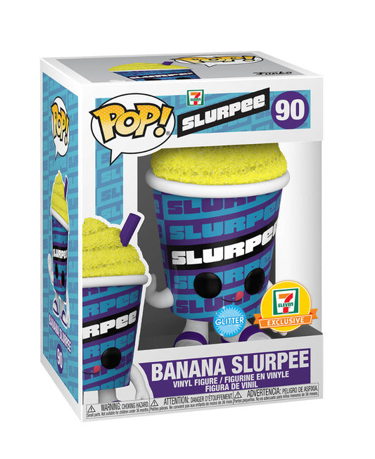 Banana Slurpee #90 – Slurpee Funko Pop! Ad Icons [Glitter 7-Eleven Exclusive]