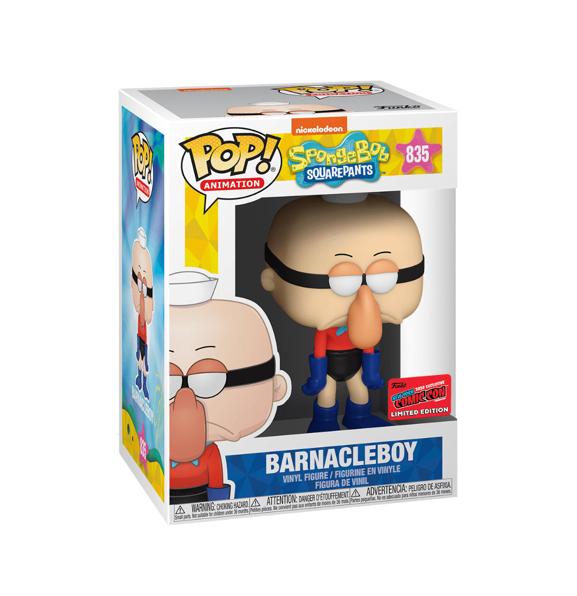 Funko Pop! Vinyl: SpongeBob SquarePants - Barnacleboy 835 - NYCC Sticker