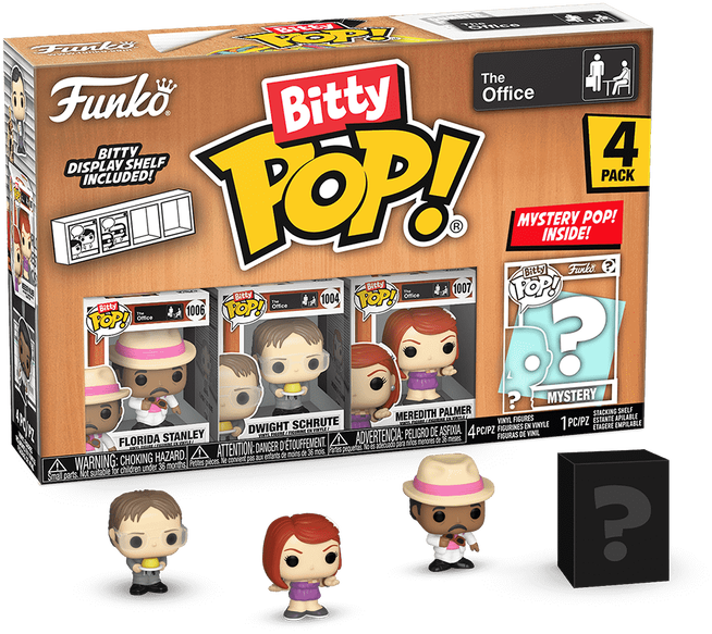 Funko Bitty POP! The Office Florida Stanley Dwight Schrute Meredith Palmer 4Pack