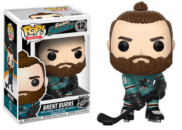 Funko Pop! NHL Hockey Brent Burns #12 San Jose Sharks Vinyl Figure