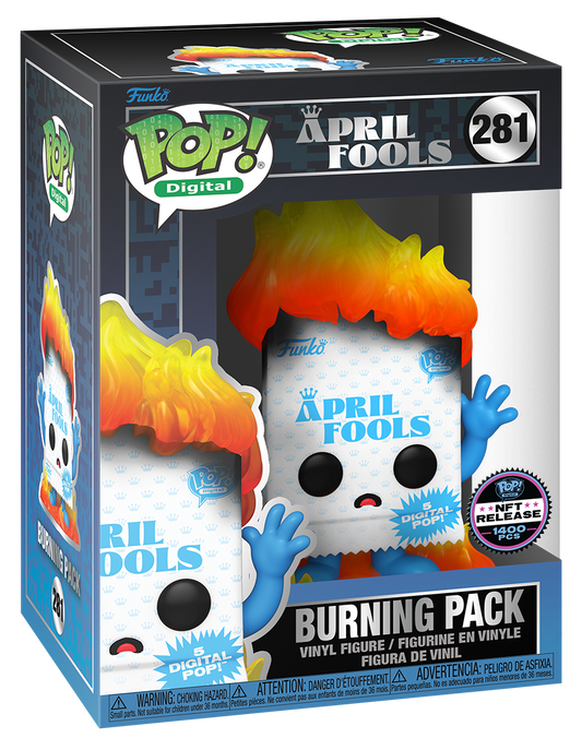 Funko POP Digital April Fools #281 Burning Pack Legendary LE 1400
