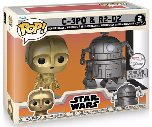 Funko Pop Star Wars Celebration Disney Exclusive R2-D2 C-3PO Concept 2-Pack