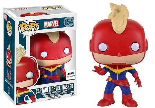 Funko Pop! Vinyl: Marvel - Captain Marvel - (Masked) - GTS Distribution