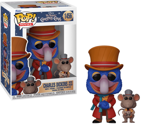 Funko Pop The Muppets Christmas Carol Charles Dickens With Rizzo #1456