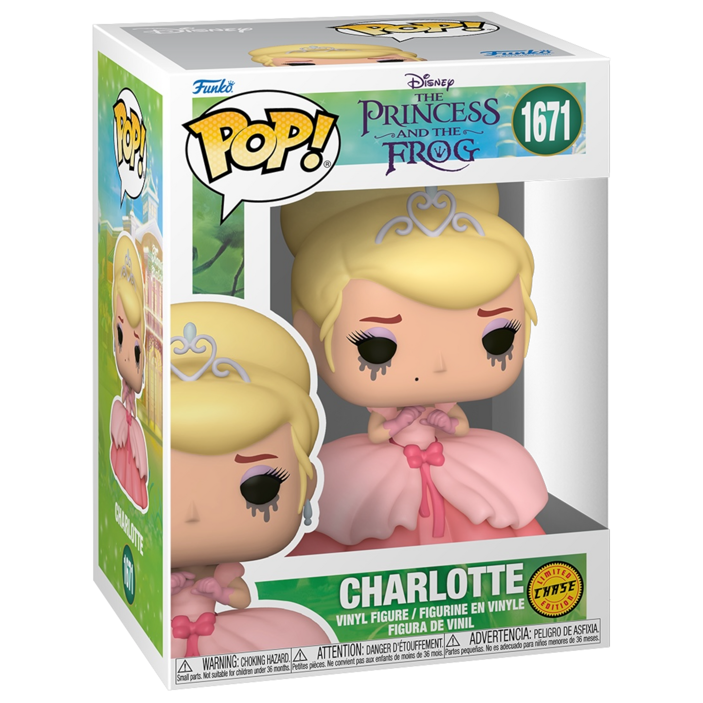 Funko Pop! Princess and the Frog Charlotte Vinyl Figure #1671 (1 in 6 Chance at Chase)