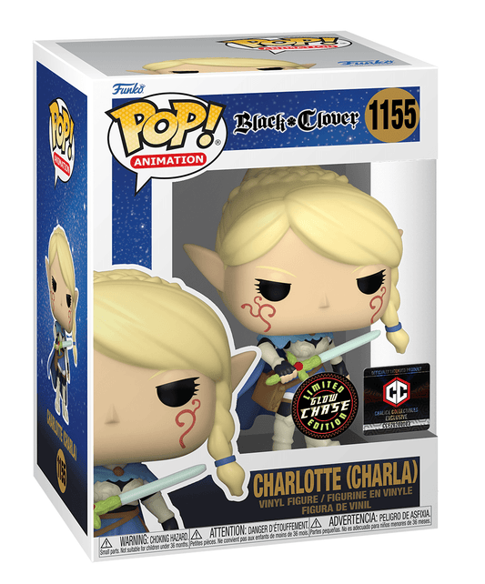 Funko Pop Black Clover Charlotte ( Charla ) #1155 Chalice GITD Chase