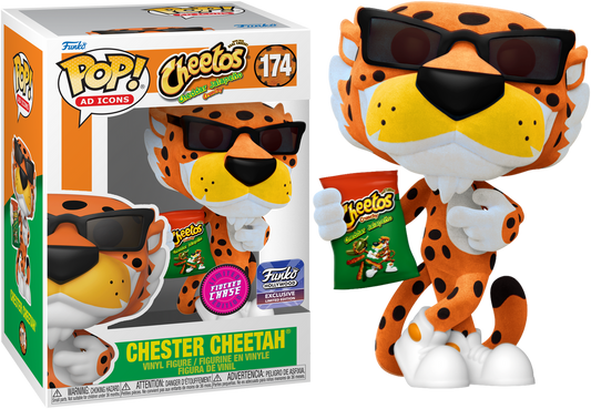 Funko Pop! Vinyl: Cheetos Chester Cheetah (Flocked) (Chase) 174 Funko Hollywood