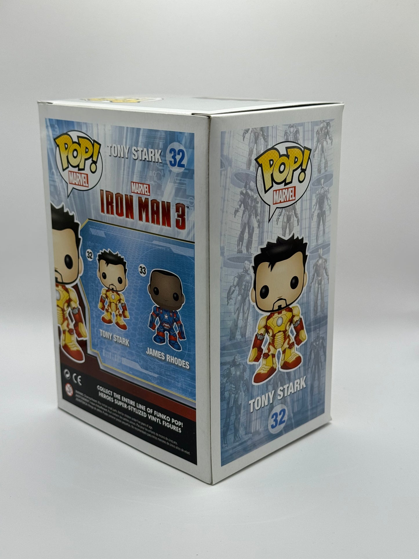 Funko Pop! Tony Stark Unmasked SDCC 2013 Limited Edition Iron Man 3 Marvel #32