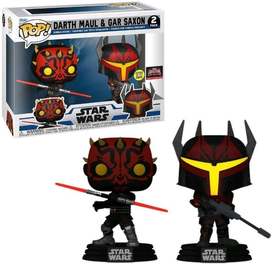 Darth Maul And Gar Saxon 2 Pack Funko Pop! (Glow In The Dark) (Target Exclusive)