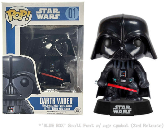 Funko Pop! Star Wars #01 Darth Vader Vinyl Figure - Blue Box