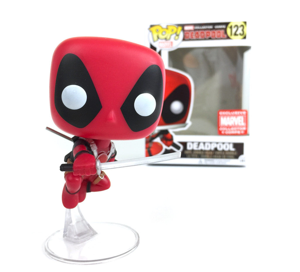 Funko Pop! Marvel Leaping Deadpool Collector Corps Exclusive #123
