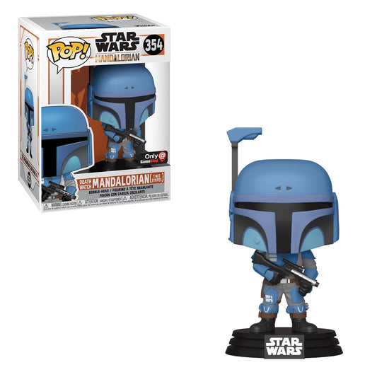 Funko Pop! Vinyl Death Watch Mandalorian (Two Stripes) #354 Gamestop Exclusive