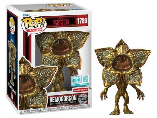 Funko Pop! Stranger Things Gold Demogorgon Metallic #1789 LE 9500 pcs