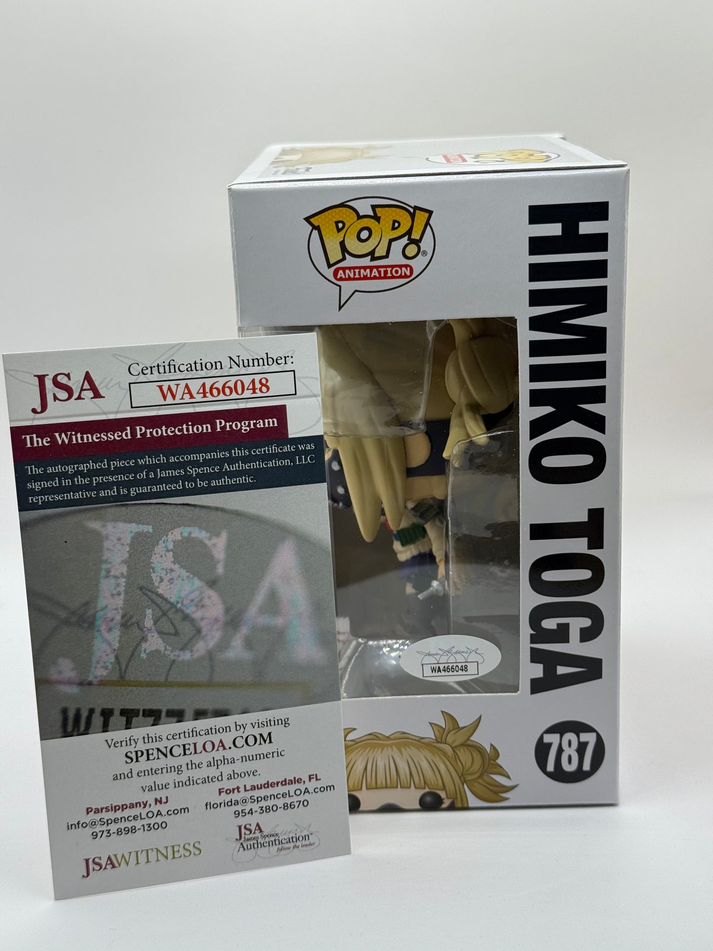 Leah Clark Autograph Signed Funko POP! My Hero Academia Himiko Toga #787 (JSA COA)