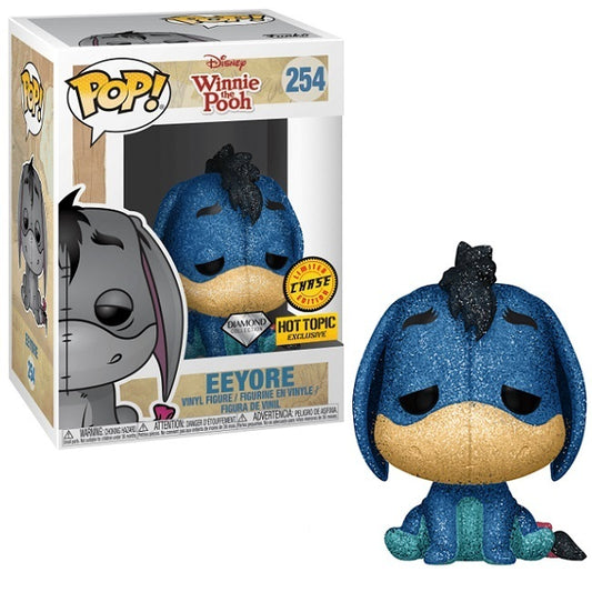 Funko Pop! Disney Eeyore #254 Diamond Glitter Chase Hot Topic Vinyl Figure