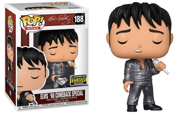Funko Pop! Diamond Elvis '68 Comeback Special #188 Diamond