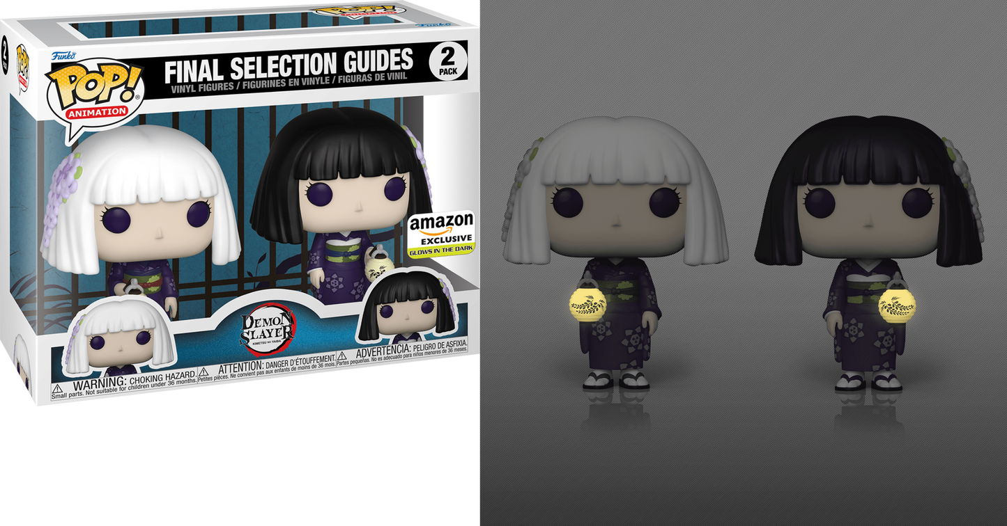 Funko Pop! Demon Slayer Final Selection Guides Amazon Exclusive 2 Pack Glow GITD