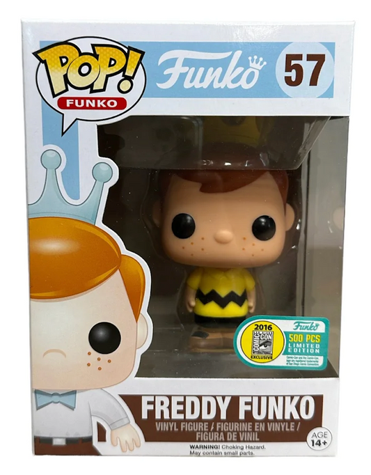 Funko Pop! Freddy Funko as Charlie Brown SDCC 2016 Fundays LE 500 pcs