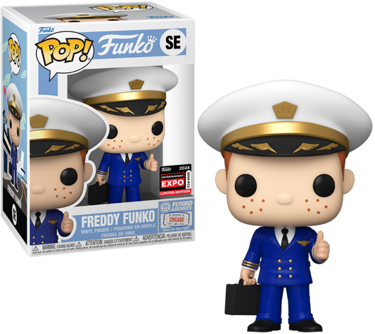 Funko Pop Funko Freddy As Pilot - Chicago Comic Con Expo 3000 SE